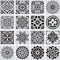 16-Piece Reusable Mandala Stencil Set (6 x 6 Inch) – Mandala Dot Painting Templates for DIY Crafts, Scrapbooking, Wall Art & Holiday Decor